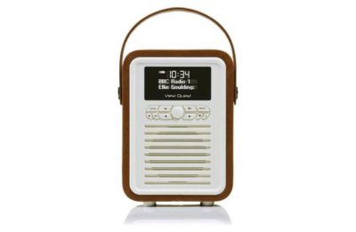 VQ Retro Mini DAB Radio - Brown.